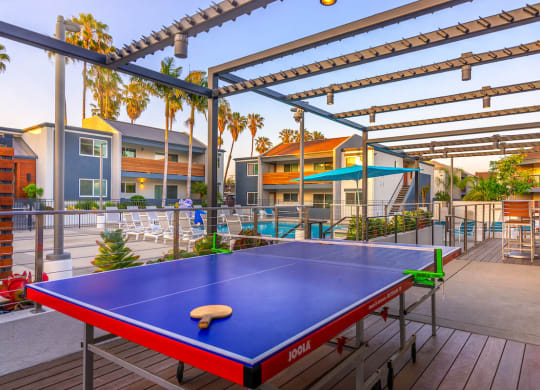Ping Pong Table at Beverly Plaza Apartments, Long Beach, CA