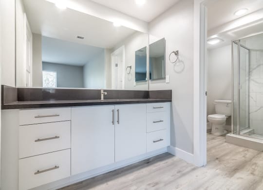 Modern Bathroom at Bixby Hill Apartments, Long Beach, California