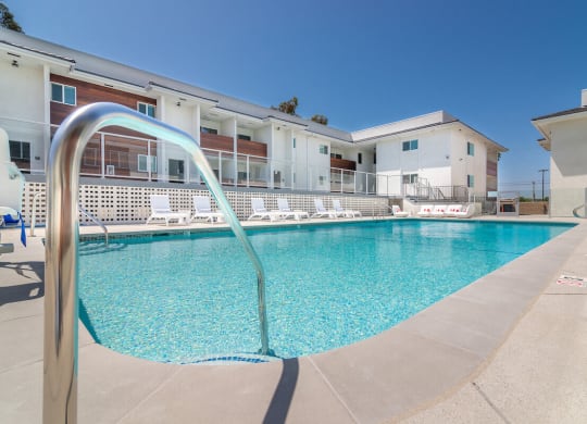 Pool View at Bixby Hill Apartments, California