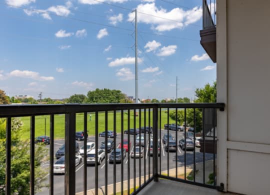 Balcony view outside at Canalside, Augusta, Georgia