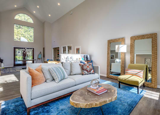 Decorated Living Room With Natural Light at Palmetto Grove, Charleston