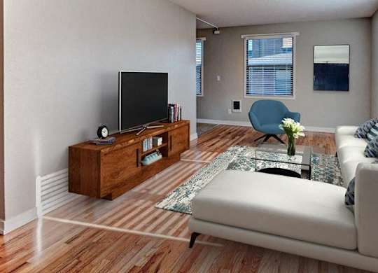 living room of apartment building located  at Lock Vista, Washington