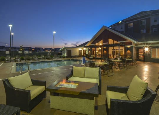 Fire Pit on Sundeck