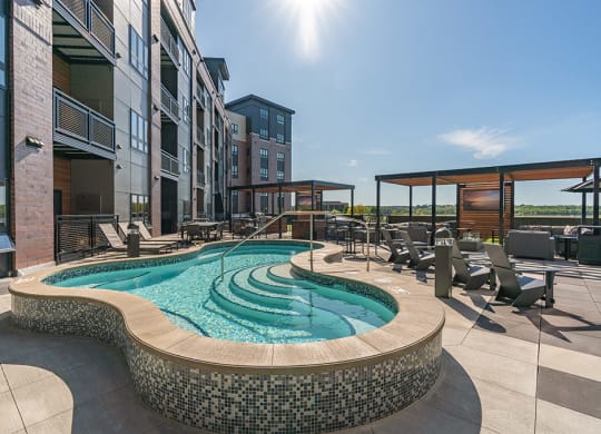 Sparkling Rooftop Plunge Pool