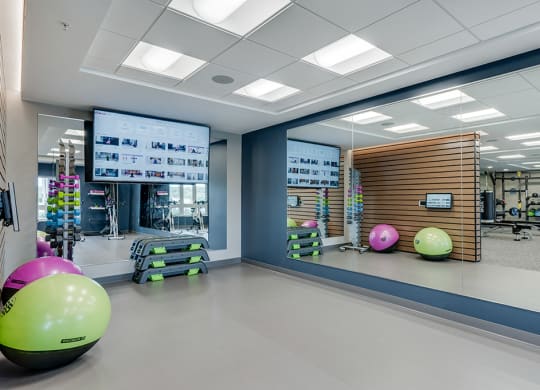 Designated Floor Workout Space in the Fitness Center