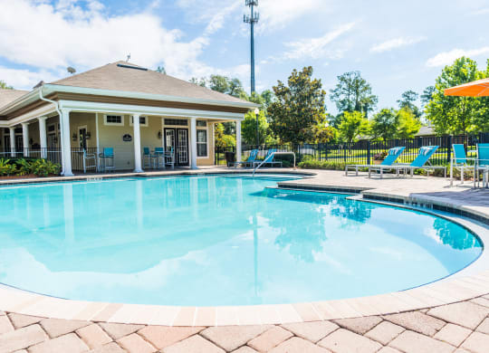 the swimming pool at our apartments