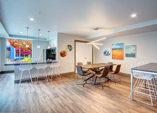 Dining And Kitchen at Harrington Square, Renton