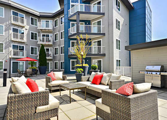 grilling area  at Harrington Square, Washington