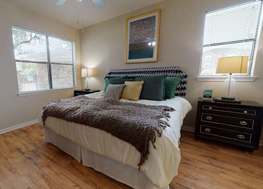 Bedroom at Lakeland Estates Apartments in Stafford TX