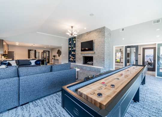 Game table in clubhouse at Governor Square Apartments, Carmel, IN