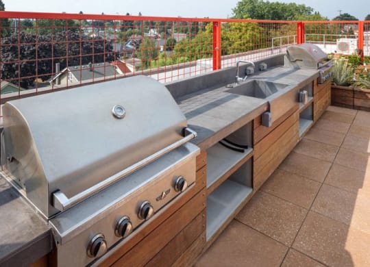 The Wilmore rooftop with barbecues