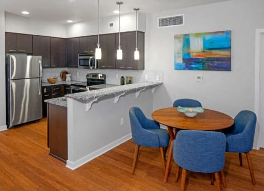The Wilmore kitchen and dining room