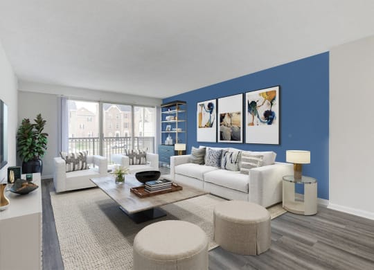 living room at Avondale Overlook, Hyattsville, Maryland