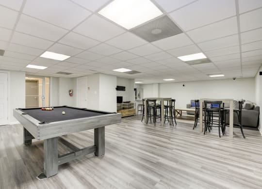 Billiards room at Avondale Overlook, Hyattsville