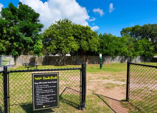local dog park for residents