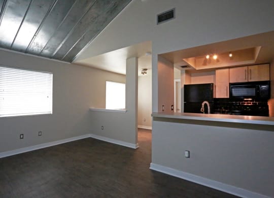 kitchen view from the living room