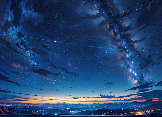 a starry night sky above the mountains wallpaper