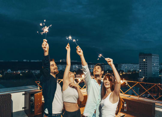 party on the roof