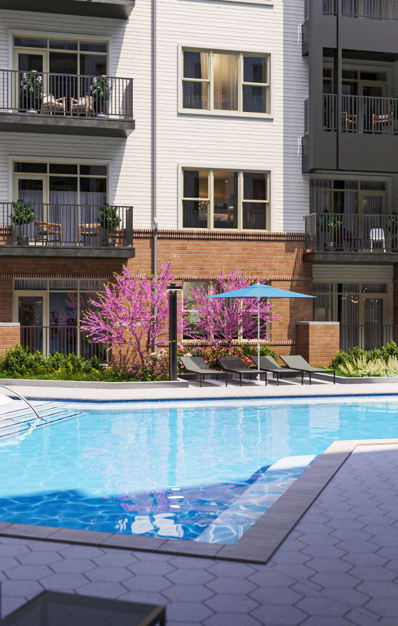 Pool View at Link Apartments® Calyx, North Carolina