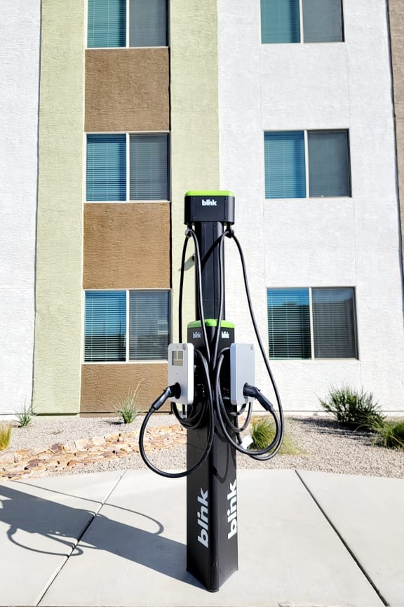 Blink Electric Vehicle Charging at Cabana Bridges Apartments in Tucson