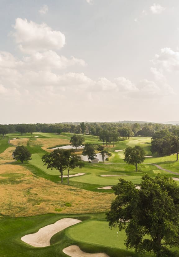 a view of the golf course from the top of a hill at Stonehill at West Orange, West Orange, New Jersey