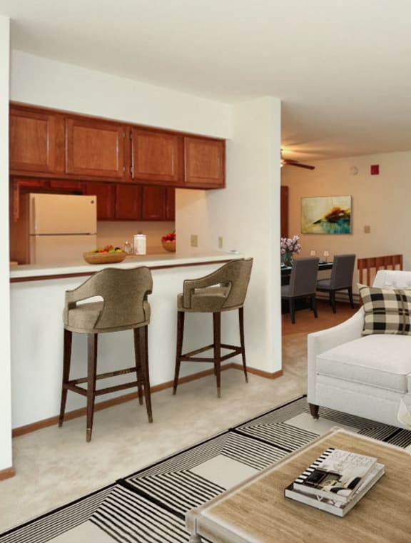 Social Lounge at Poplar Creek Apartments, Brookfield
