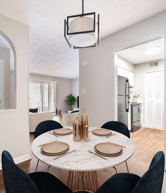 Dining Room at Mountain Place Apartments, Stone Mountain