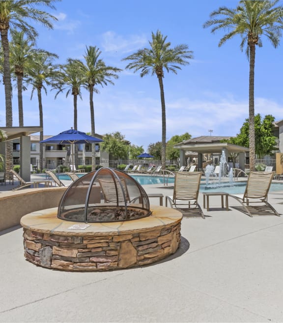 the enclave at homecoming terra vista patio with fire pit