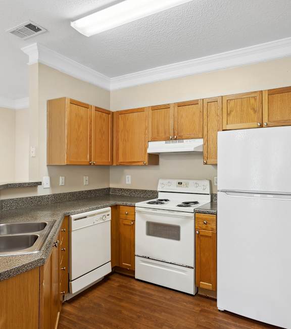 Kitchen at Longwood Vista Apartment Homes in Atlanta GA