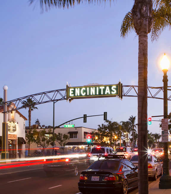 Neighborhood of Encinitas stock image