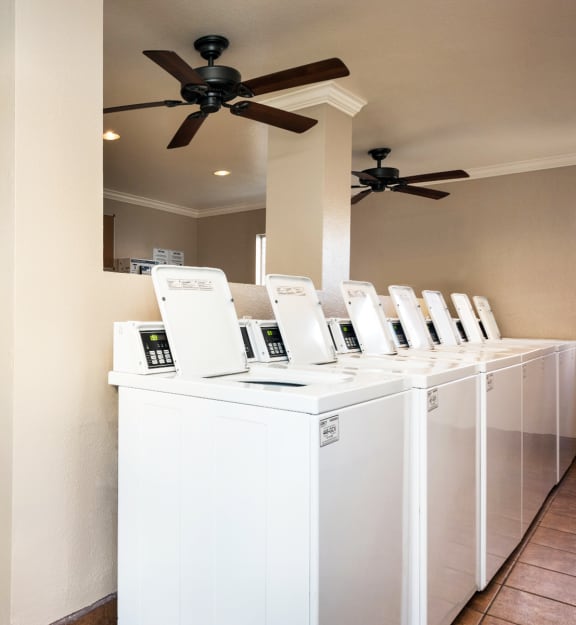 a washer and dryer is located in the laundry room