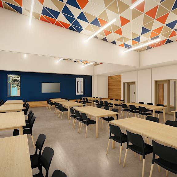 nueva esperanza community room interior
