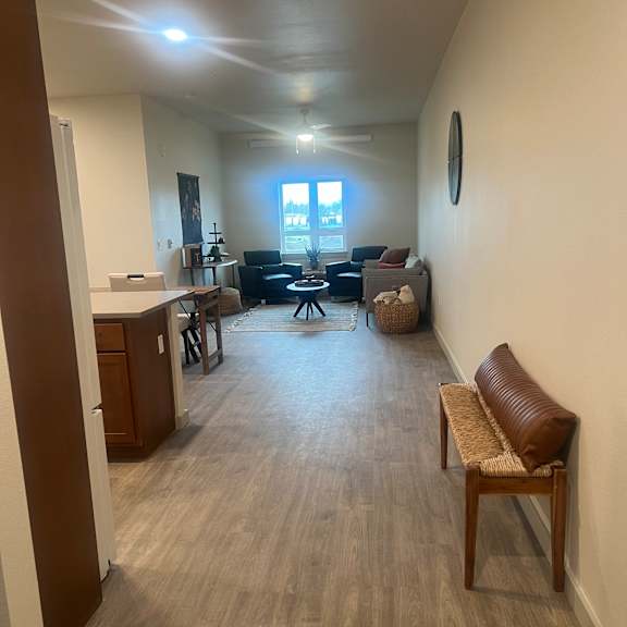 view from hallway