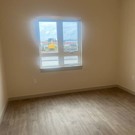 a window on a wall in a room