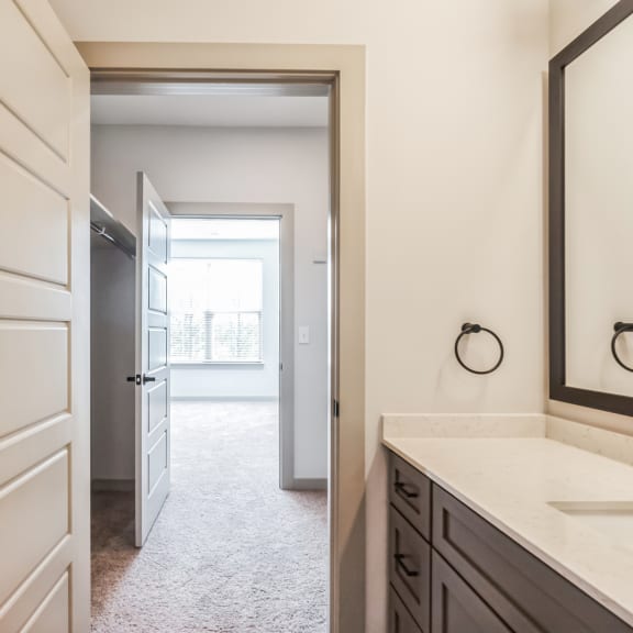 Thumbnail 12 of 16 B2 bath closet at Preston Ridge, Cary, 27513