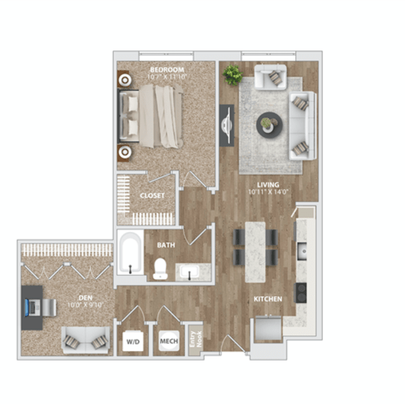 Thumbnail 2 of 2 AD41 Floor Plan  at Preston Ridge, Cary, NC