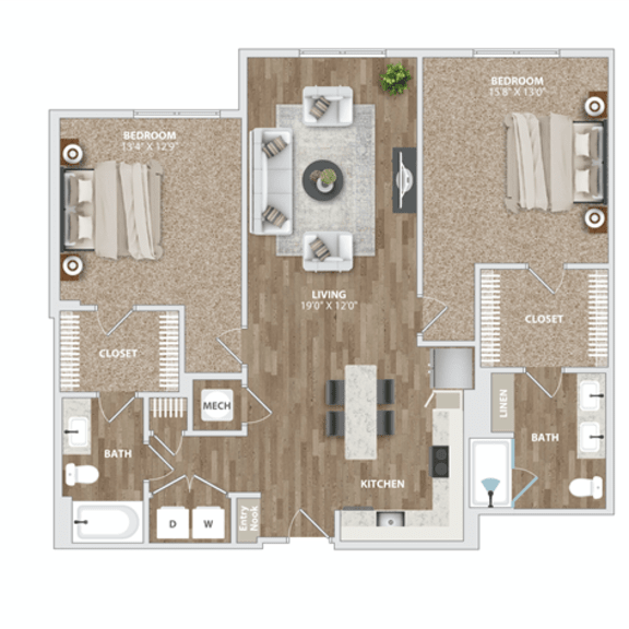 Thumbnail 1 of 12 B22 Floor Plan at Preston Ridge, North Carolina