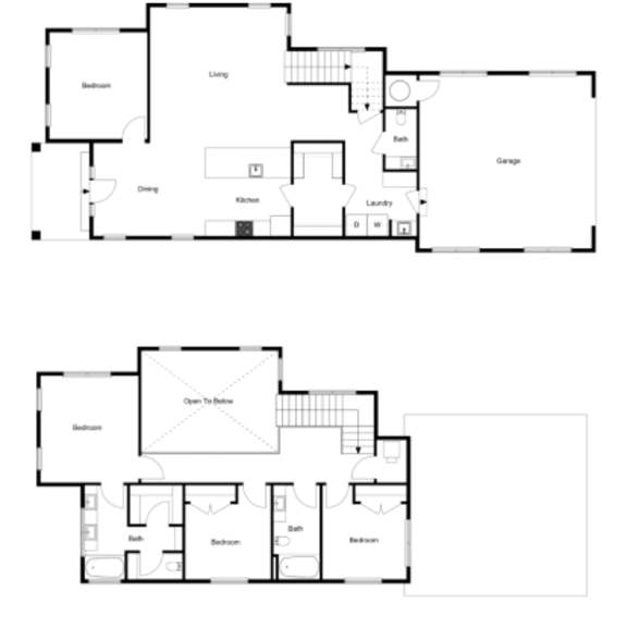 Thumbnail 2 of 3 3Bed 2Bath G Floor Plan at Vaseo Townhomes, Utah, 84043