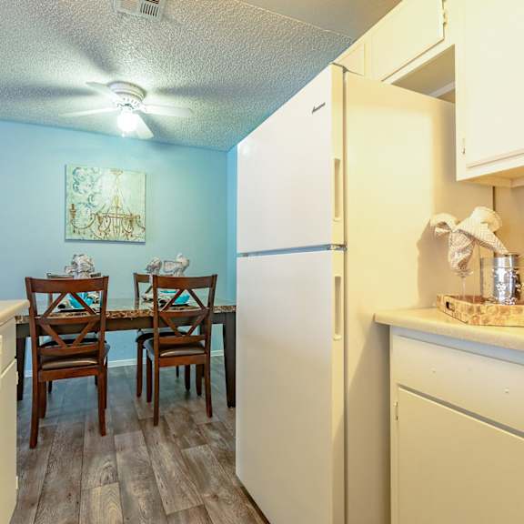 fully equipped kitchen  at playa vista apartments, pacifica sd management, las vegas, 89110