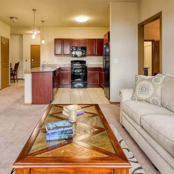living room at aventine at kessler park, dallas, tx, 75211