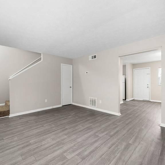 unfurnished living area at bradford gwinnett townhomes, norcross georgia