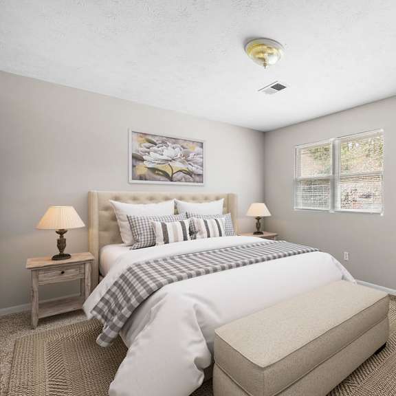 gorgeous bedroom at bradford gwinnett townhomes, georgia , 30071?