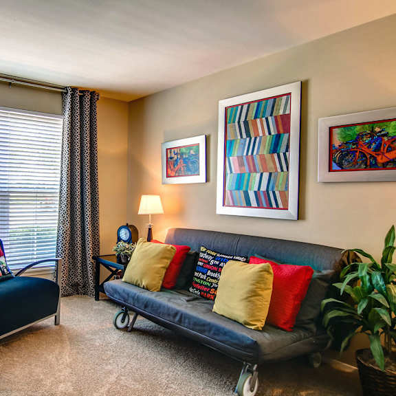 bedroom 2 set  up as a den at madison rockwood, ballwin, mo
