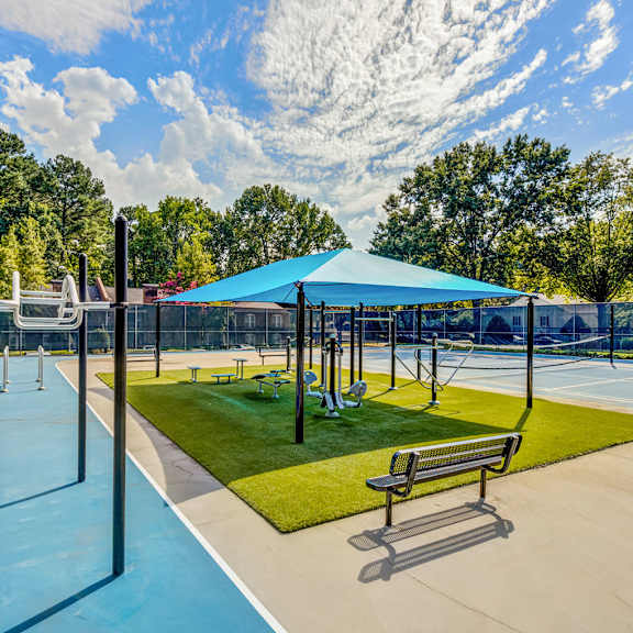 outdoor gym at madison hunters glen, raleigh, nc