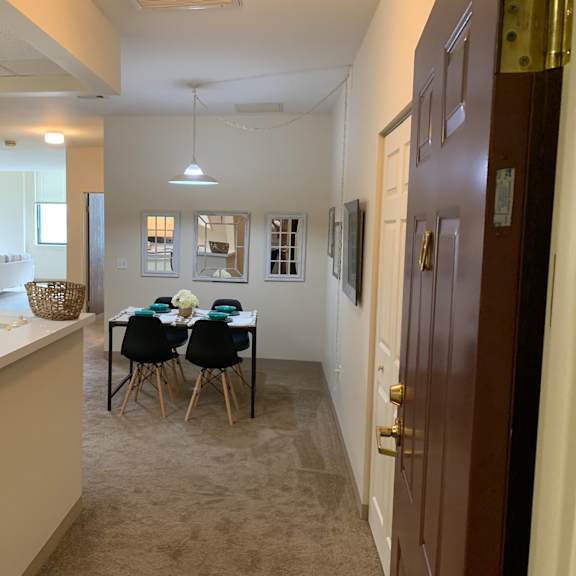 front door entry view