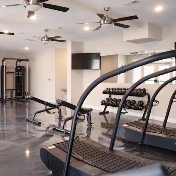 spacious gym area