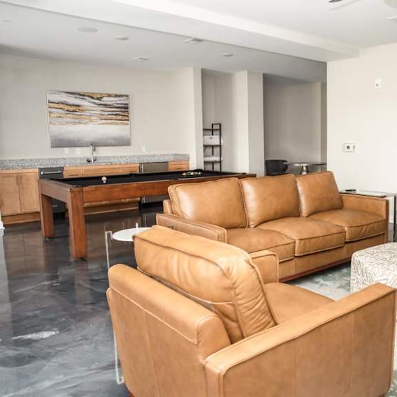 resident lounge with seating areas