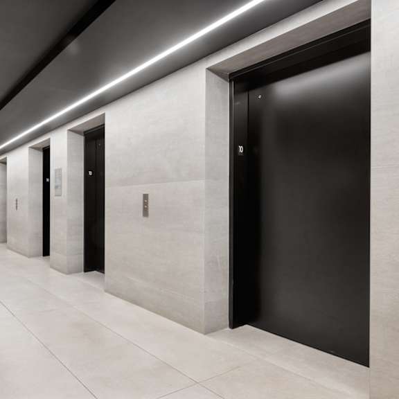 elevators lobby at an apartment building in ottawa
