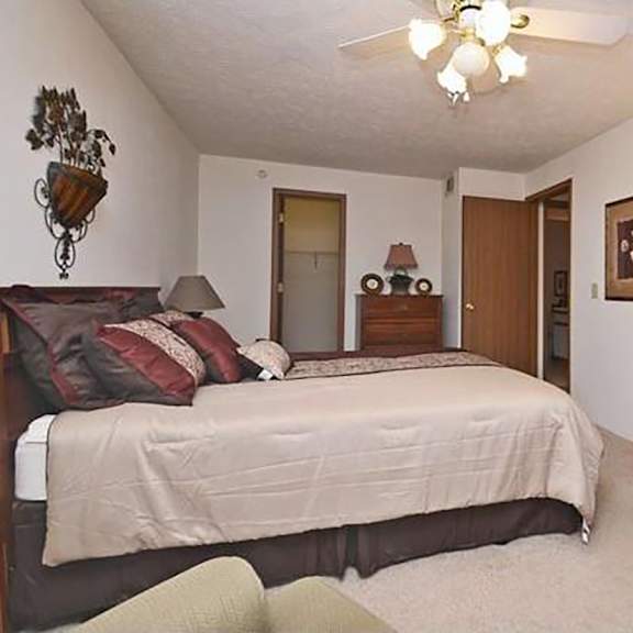 master bedroom at turill estates 1844 raleigh ave #18, lapeer, mi 48446
