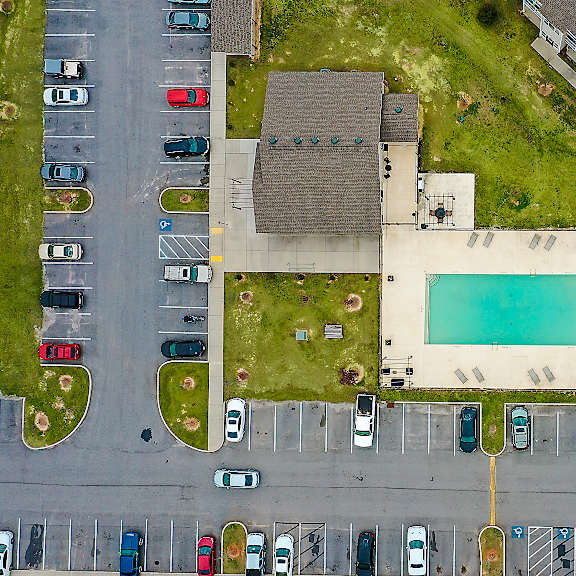 aerial  at benson estates apartments, georgia